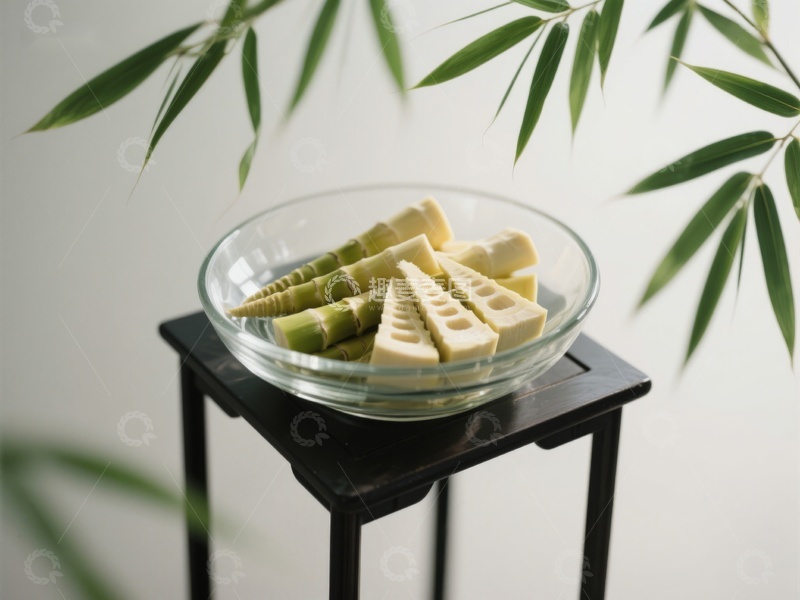 高清大图下载【趣麦麦图】竹笋与豆腐块的静物组合