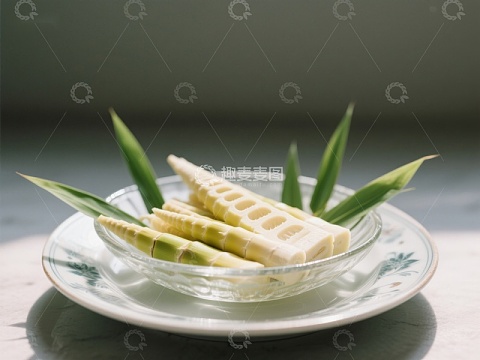 竹笋摆盘，清新自然