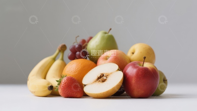 高清大图下载【趣麦麦图】新鲜水果组合静物图