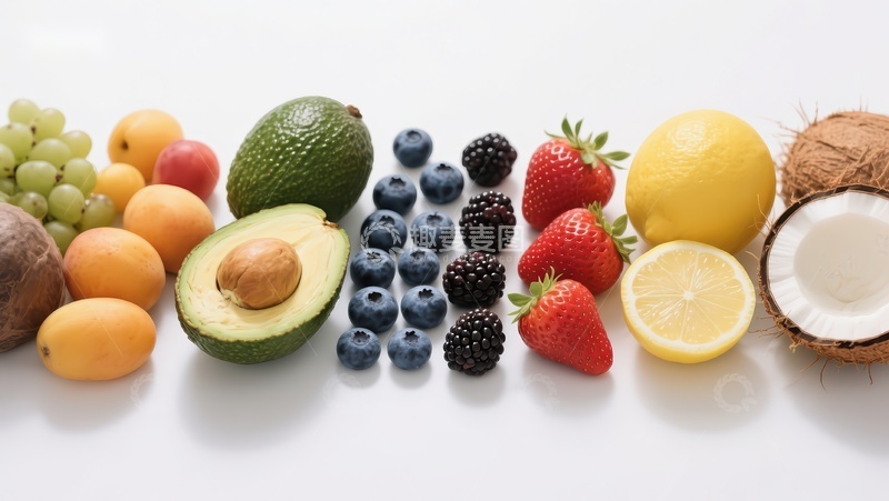 高清大图下载【趣麦麦图】新鲜水果整齐排列