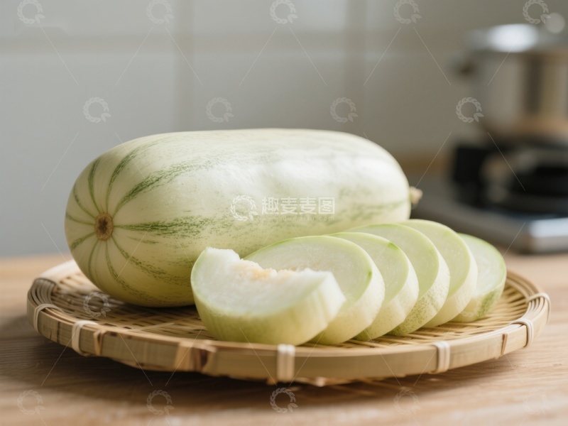 高清大图下载【趣麦麦图】新鲜哈密瓜切片展示