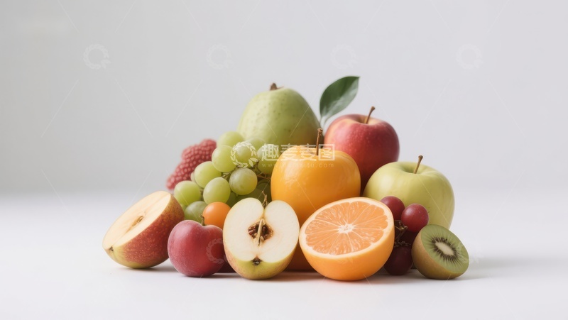 高清大图下载【趣麦麦图】新鲜水果堆叠展示