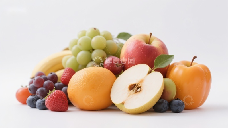 高清大图下载【趣麦麦图】新鲜水果堆叠展示