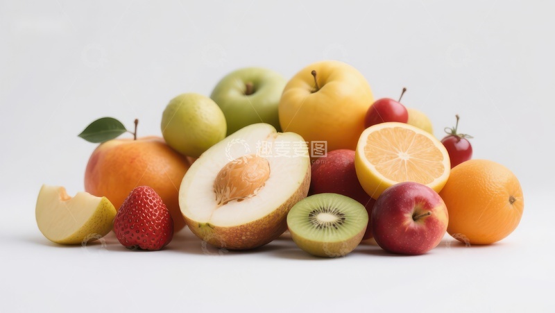 高清大图下载【趣麦麦图】新鲜水果堆叠展示