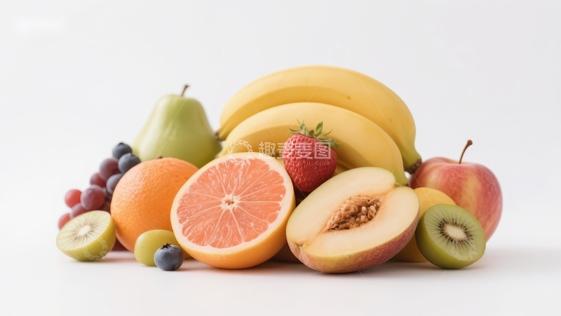 高清大图下载【趣麦麦图】新鲜水果堆叠展示