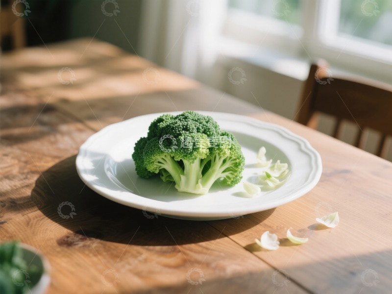 高清大图下载【趣麦麦图】阳光下的西兰花