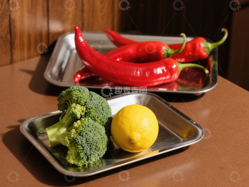 高清大图下载【趣麦麦图】新鲜蔬菜与水果的静物展示