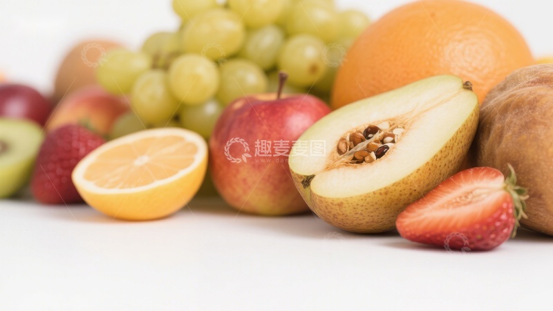 高清大图下载【趣麦麦图】新鲜水果组合展示