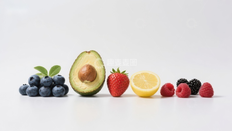 高清大图下载【趣麦麦图】新鲜水果排列展示