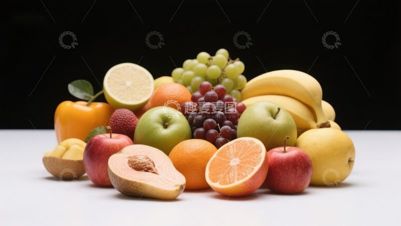 高清大图下载【趣麦麦图】新鲜水果集合展示