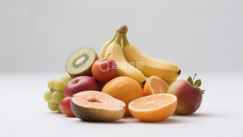 高清大图下载【趣麦麦图】新鲜水果堆叠展示