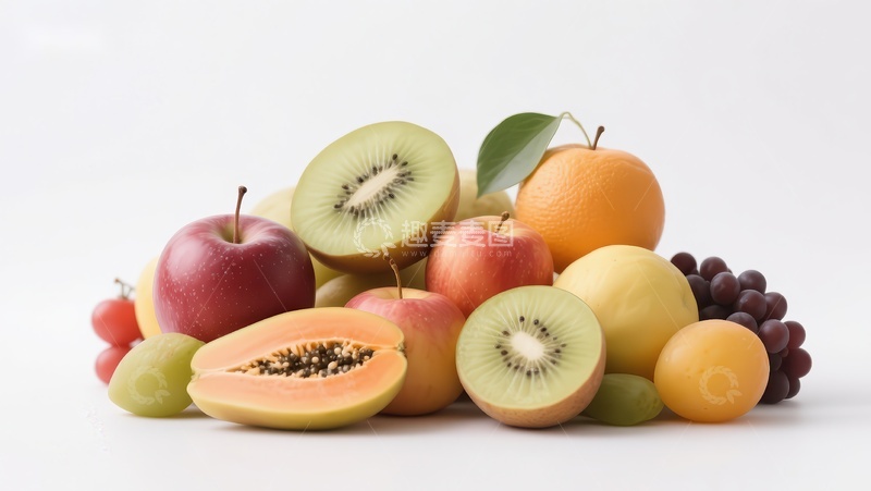 高清大图下载【趣麦麦图】新鲜水果堆叠展示