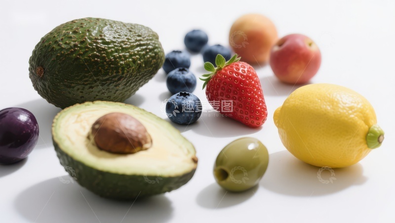 高清大图下载【趣麦麦图】新鲜水果与蔬菜的组合
