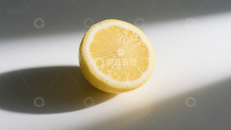 高清大图下载【趣麦麦图】阳光下的柠檬半切面