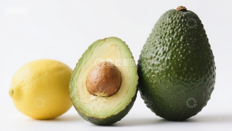 高清大图下载【趣麦麦图】柠檬与牛油果的清新组合
