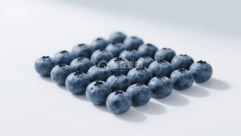 高清大图下载【趣麦麦图】新鲜蓝莓整齐排列
