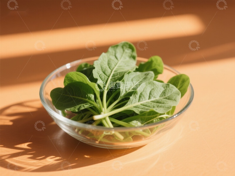 高清大图下载【趣麦麦图】阳光下的绿叶蔬菜