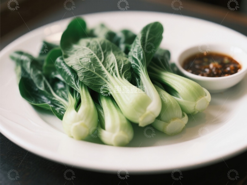 高清大图下载【趣麦麦图】清炒时蔬配蘸料