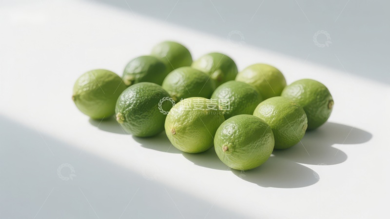 高清大图下载【趣麦麦图】阳光下的青柠排列