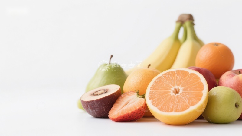 高清大图下载【趣麦麦图】新鲜水果组合，色彩缤纷
