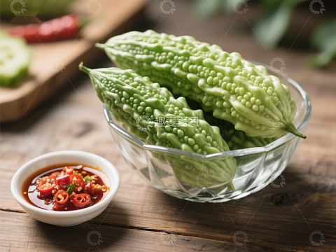 苦瓜与辣椒酱的清新搭配