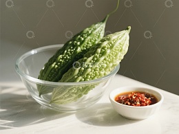 苦瓜与辣椒酱的清新组合