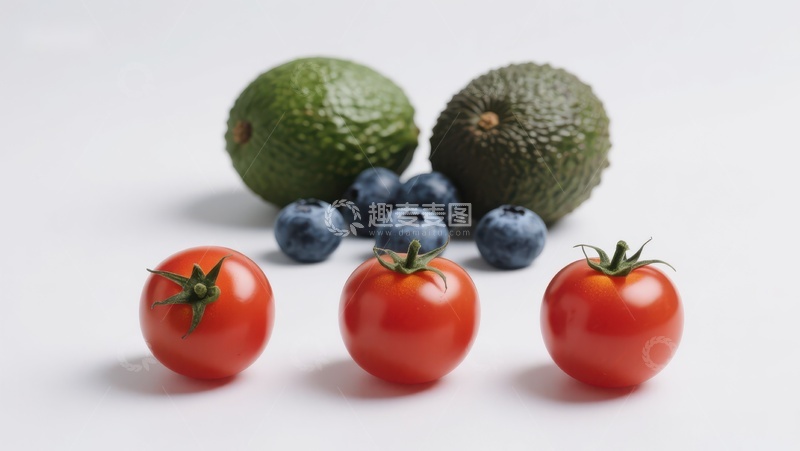 高清大图下载【趣麦麦图】新鲜水果与蔬菜的组合