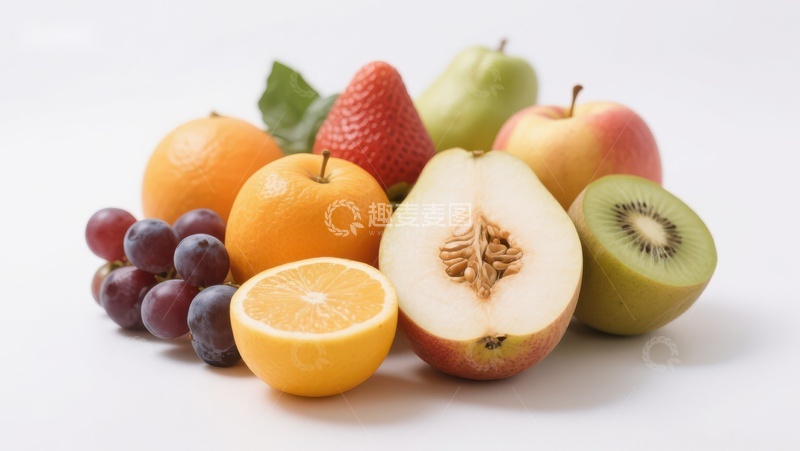 高清大图下载【趣麦麦图】新鲜水果组合展示