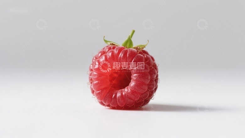 新鲜覆盆子特写