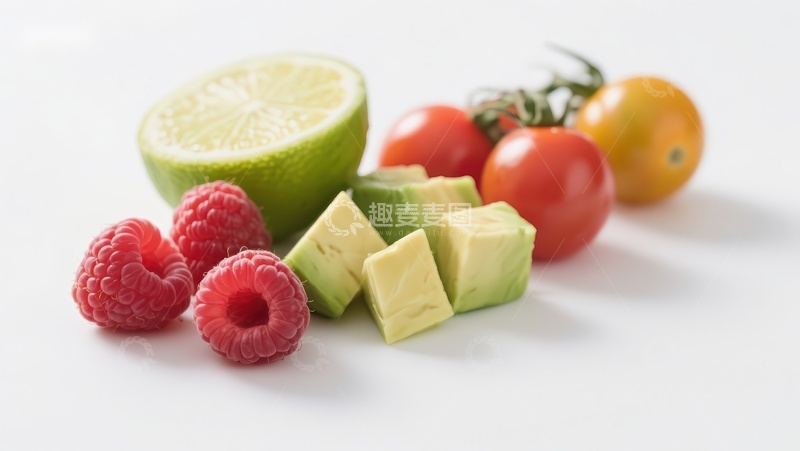 高清大图下载【趣麦麦图】新鲜水果与蔬菜组合