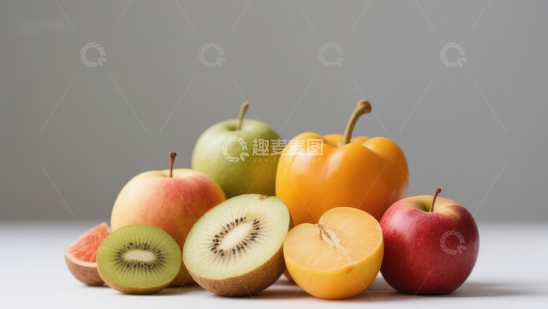 高清大图下载【趣麦麦图】新鲜水果组合静物展示