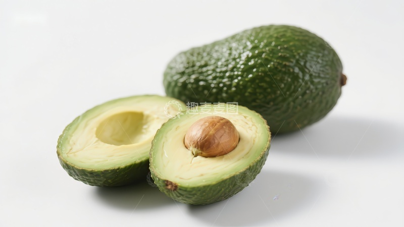 高清大图下载【趣麦麦图】新鲜牛油果切开展示