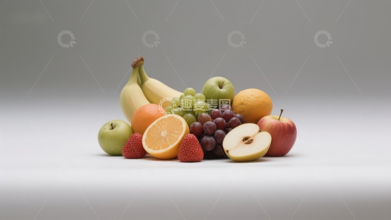 高清大图下载【趣麦麦图】新鲜水果组合静物图