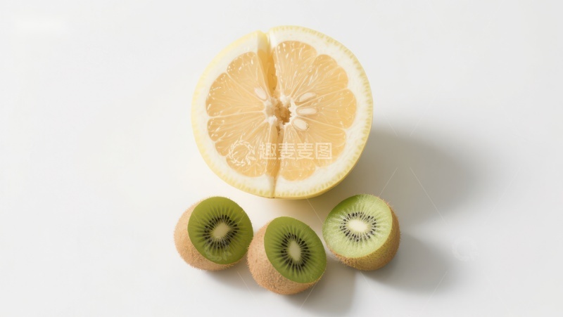 高清大图下载【趣麦麦图】柠檬与猕猴桃的清新组合