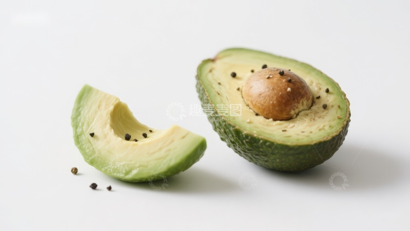 高清大图下载【趣麦麦图】新鲜切开的牛油果