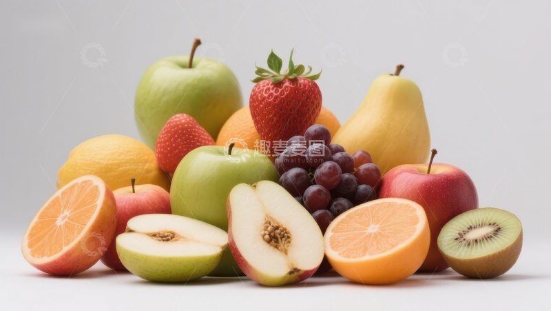 高清大图下载【趣麦麦图】新鲜水果组合展示