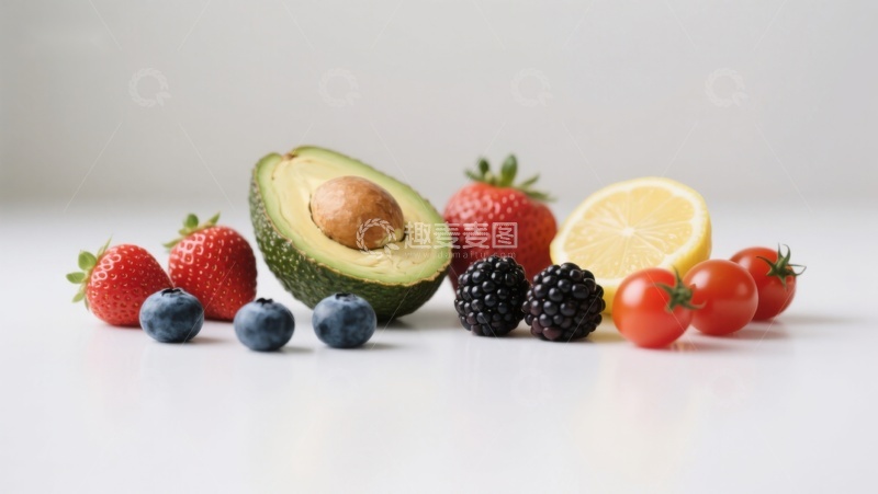 高清大图下载【趣麦麦图】新鲜水果组合展示