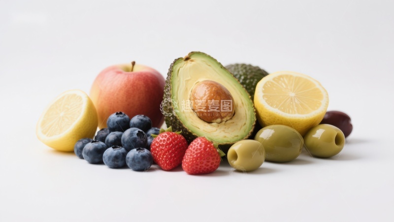 高清大图下载【趣麦麦图】新鲜水果与坚果组合