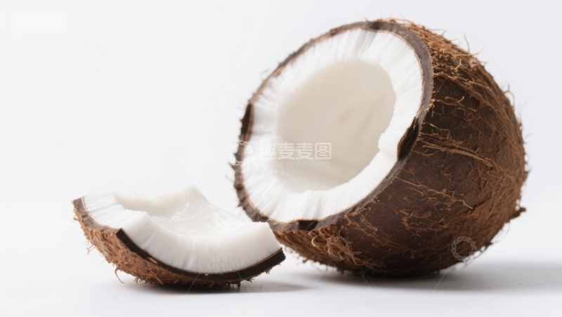 高清大图下载【趣麦麦图】新鲜椰子剖开展示