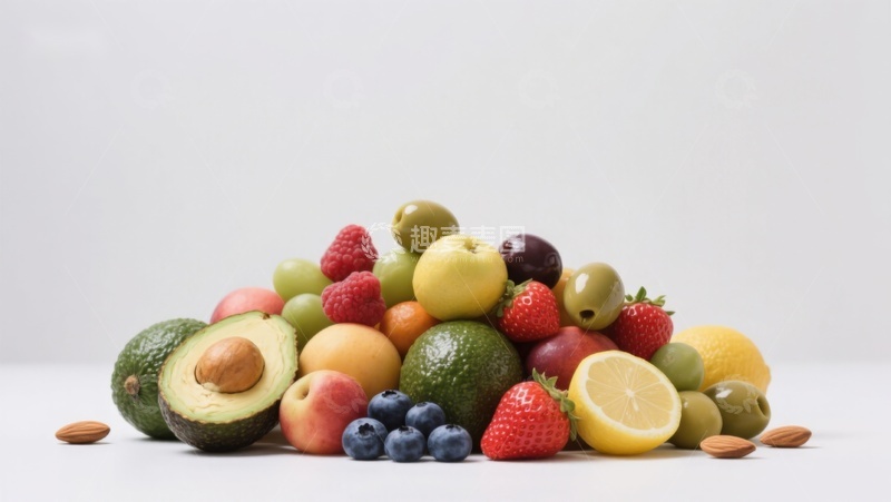 高清大图下载【趣麦麦图】多彩新鲜水果堆