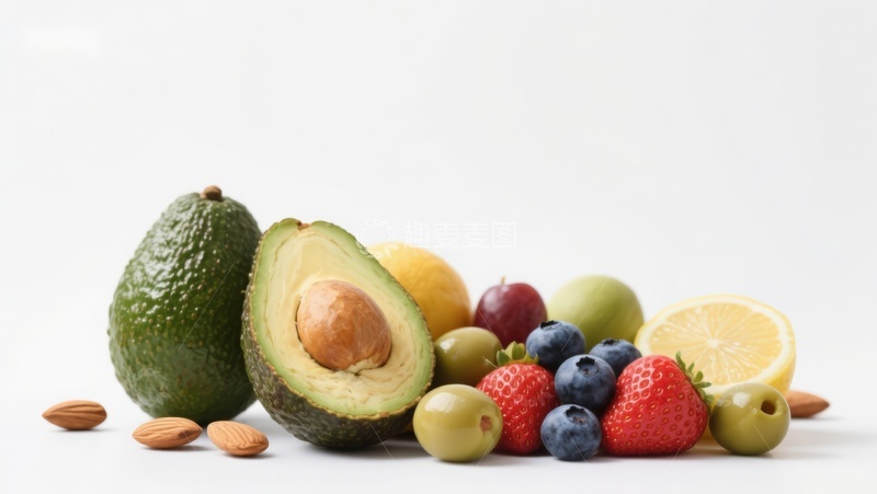 高清大图下载【趣麦麦图】新鲜水果与坚果组合