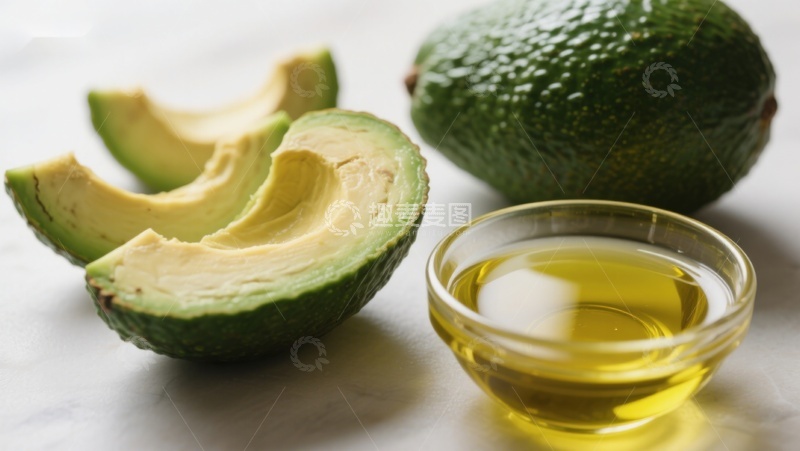高清大图下载【趣麦麦图】新鲜牛油果与橄榄油