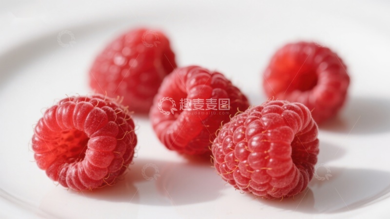 高清大图下载【趣麦麦图】新鲜覆盆子特写