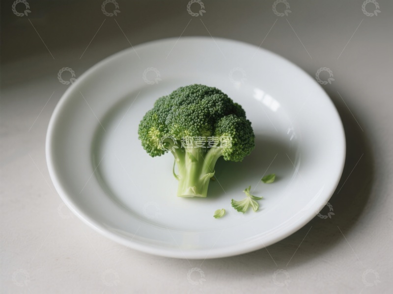 高清大图下载【趣麦麦图】盘中的新鲜西兰花