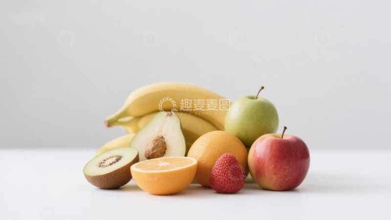 高清大图下载【趣麦麦图】新鲜水果组合静物图