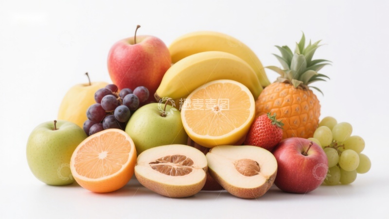 高清大图下载【趣麦麦图】新鲜水果堆叠展示