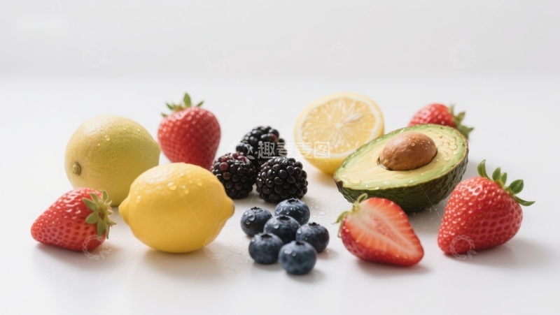 高清大图下载【趣麦麦图】新鲜水果组合展示