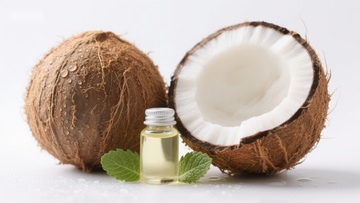 椰子与椰子油的清新展示