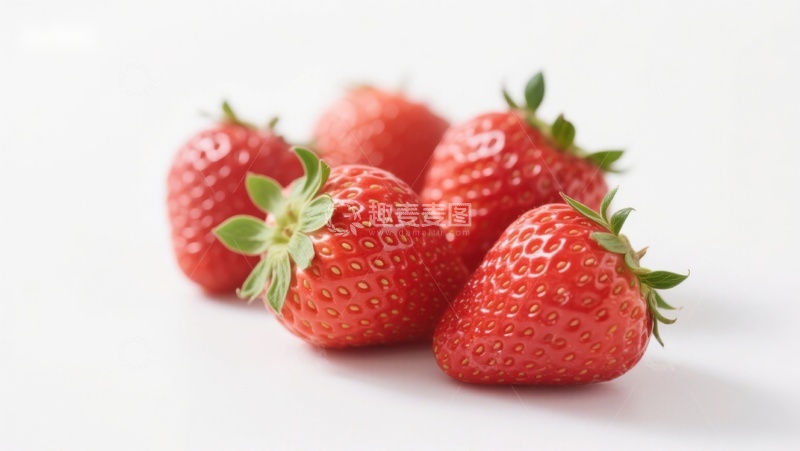 高清大图下载【趣麦麦图】-新鲜草莓特写