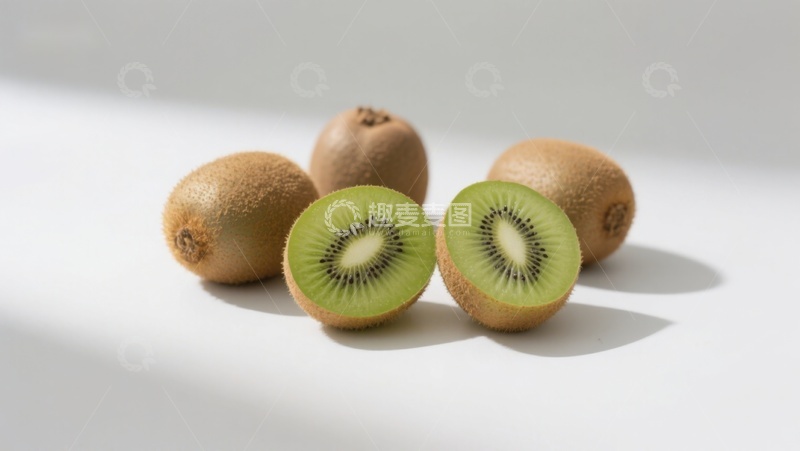 高清大图下载【趣麦麦图】新鲜猕猴桃切片展示